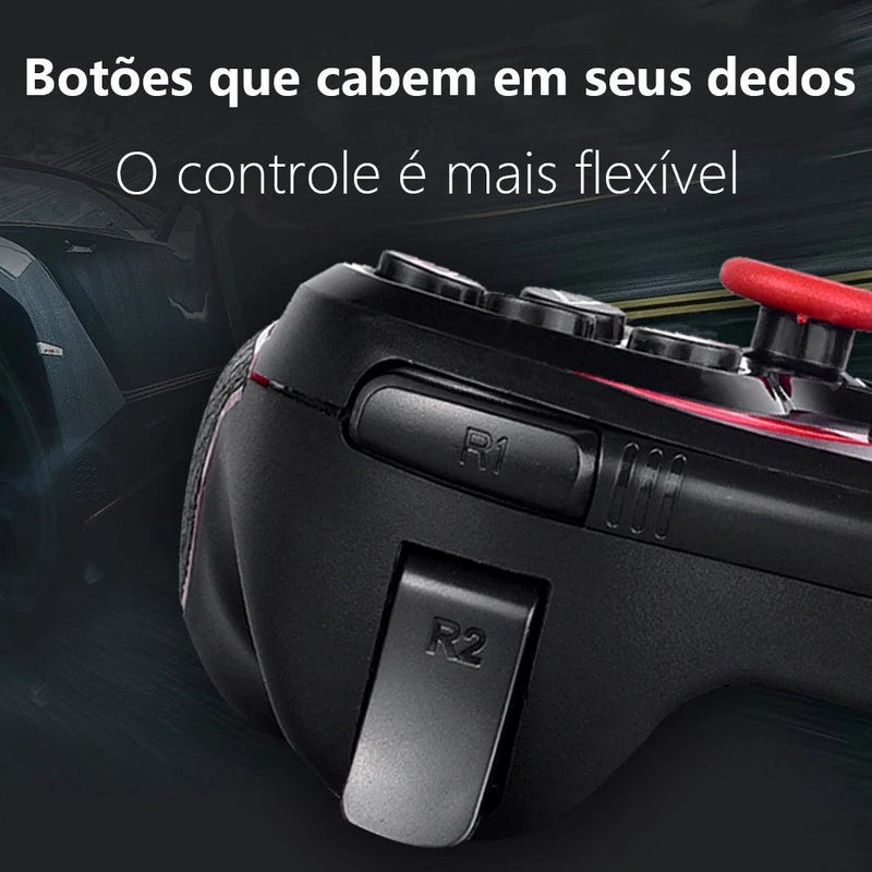 Controle Bluetooth X3 Sem Fio para Jogos – Compatível com Android, iOS e Smartphones